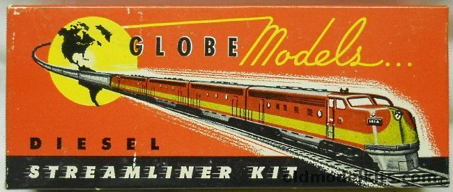 Globe HO Sante Fe EMD F-7 Diesle Locomotive A Lead Unit - HO Scale, A169 plastic model kit